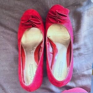 Red Ballet Flats